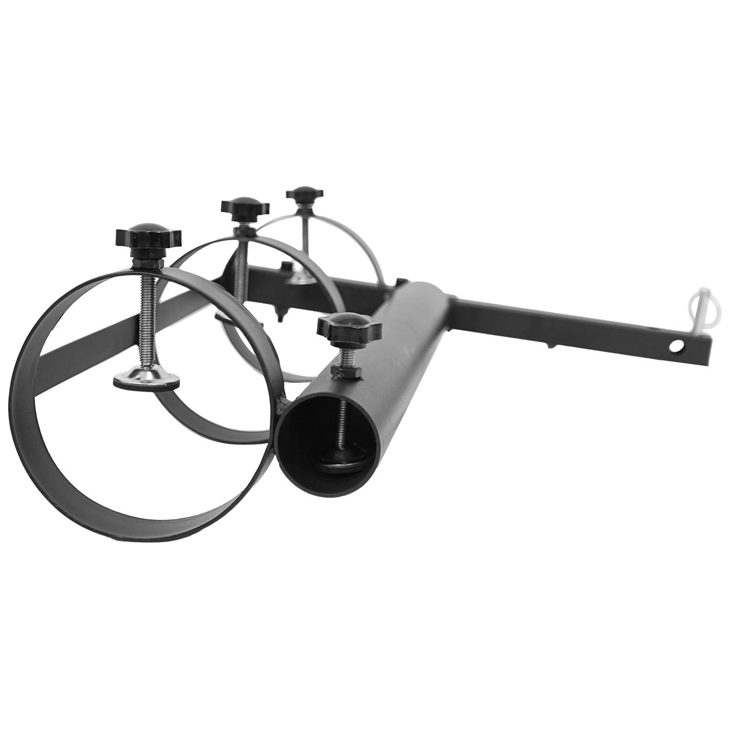 BERPET BERPET Oxygen Tank Holder Cane Holder 2-in-1, Mobility Scooter Electric Wheelchair Accessories, Suitable for Scooters & Power Chairs Equipped with 1" X 1" Hitch Receiver, 18.9" x 6" x 17.6"