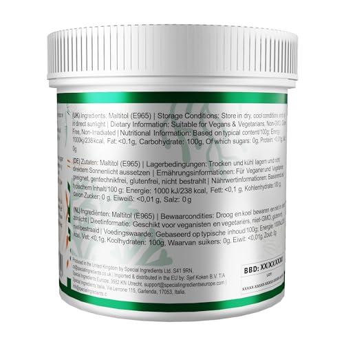 SPECIAL INGREDIENTS Maltitol Powder 10kg Premium Quality, Vegan, Non-GMO, Gluten Free, Non-irradiated  Recyclable Container