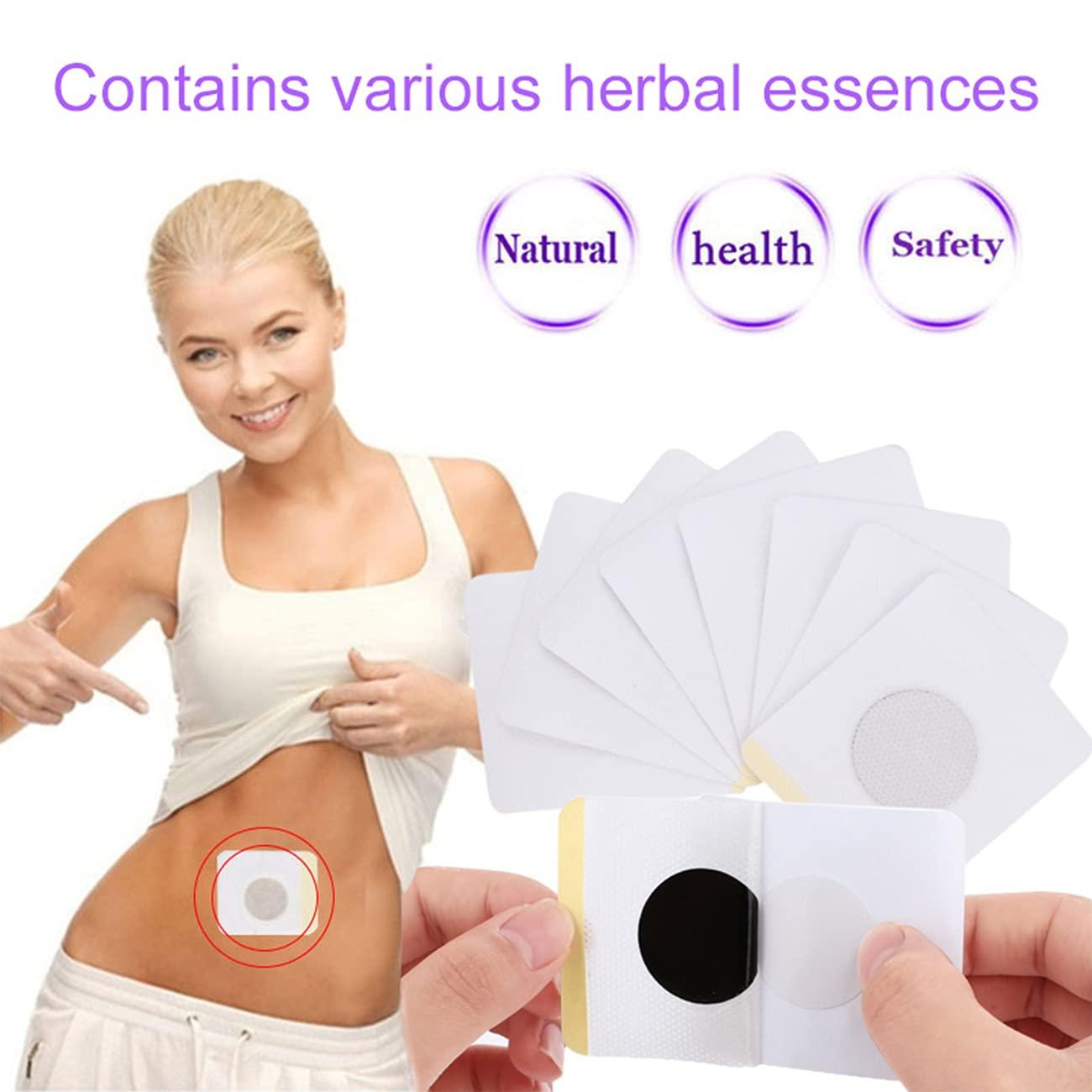 Lnobern ZhiLianZhao Navel Sticker, Herbal Traditional Chinese Medicine Slimming Tummy Patches, Belly Adhesive Traditional Natural Herb, for Men And Women Unisex,100PCS