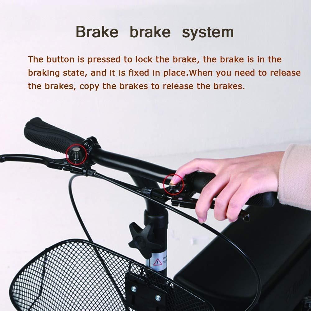 FreshCart Basics Knee Walker Steerable Scooter - Walker for Broken Leg, Foot, Ankle Injuries - Crutches Alternative for Adult & Elderly - Compact & Portable Quad Roller Cart