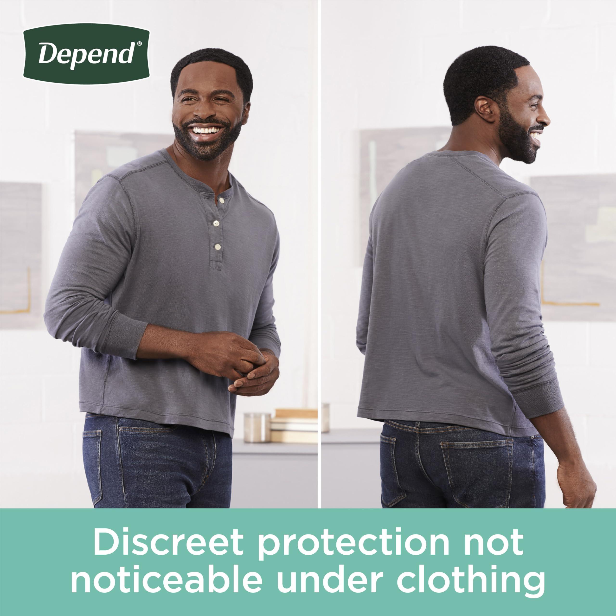 Depend Depend FIT-Flex Incontinence Underwear for Men, Maximum Absorbency, Disposable, XXL, Grey, 44 Count (2 Packs of 22) (Packaging May Vary)