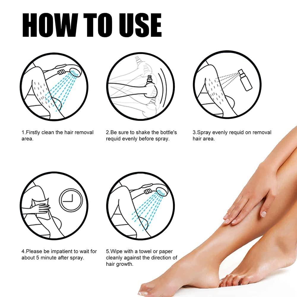 EXQST Smooth Hair Removal Cream Spray Hair Removal Spray Hair Removal Cream Body Hair Removal Cream Hair Removal Cream Reduce Hair Growth