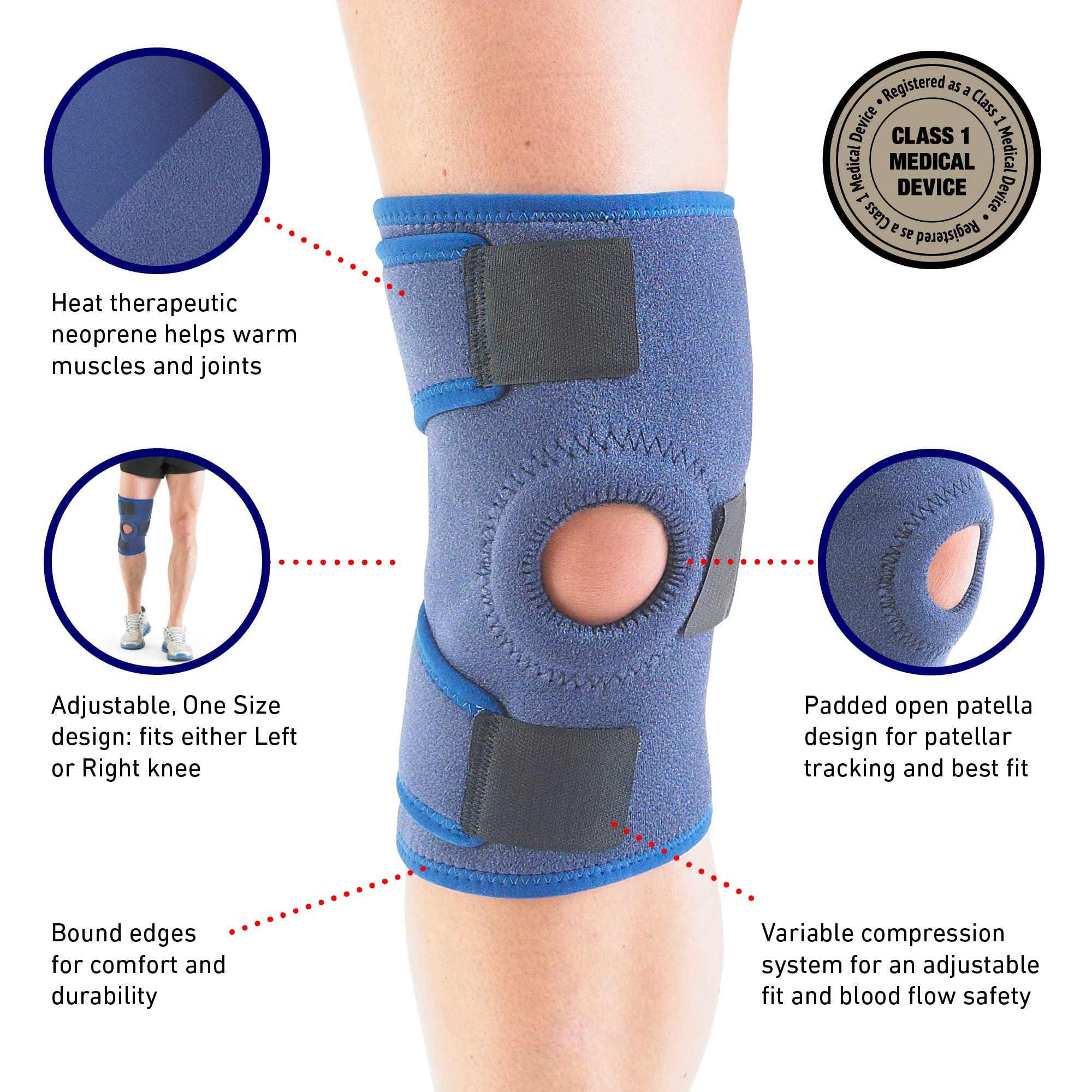 Neo-G Neo-G Knee Support Open Patella - Knee Brace For Arthritis, Joint Pain Relief, ACL, Meniscus Tear, Runners Knee, Walking, Running - Knee Supports for Joint Pain Men and Women - Adjustable