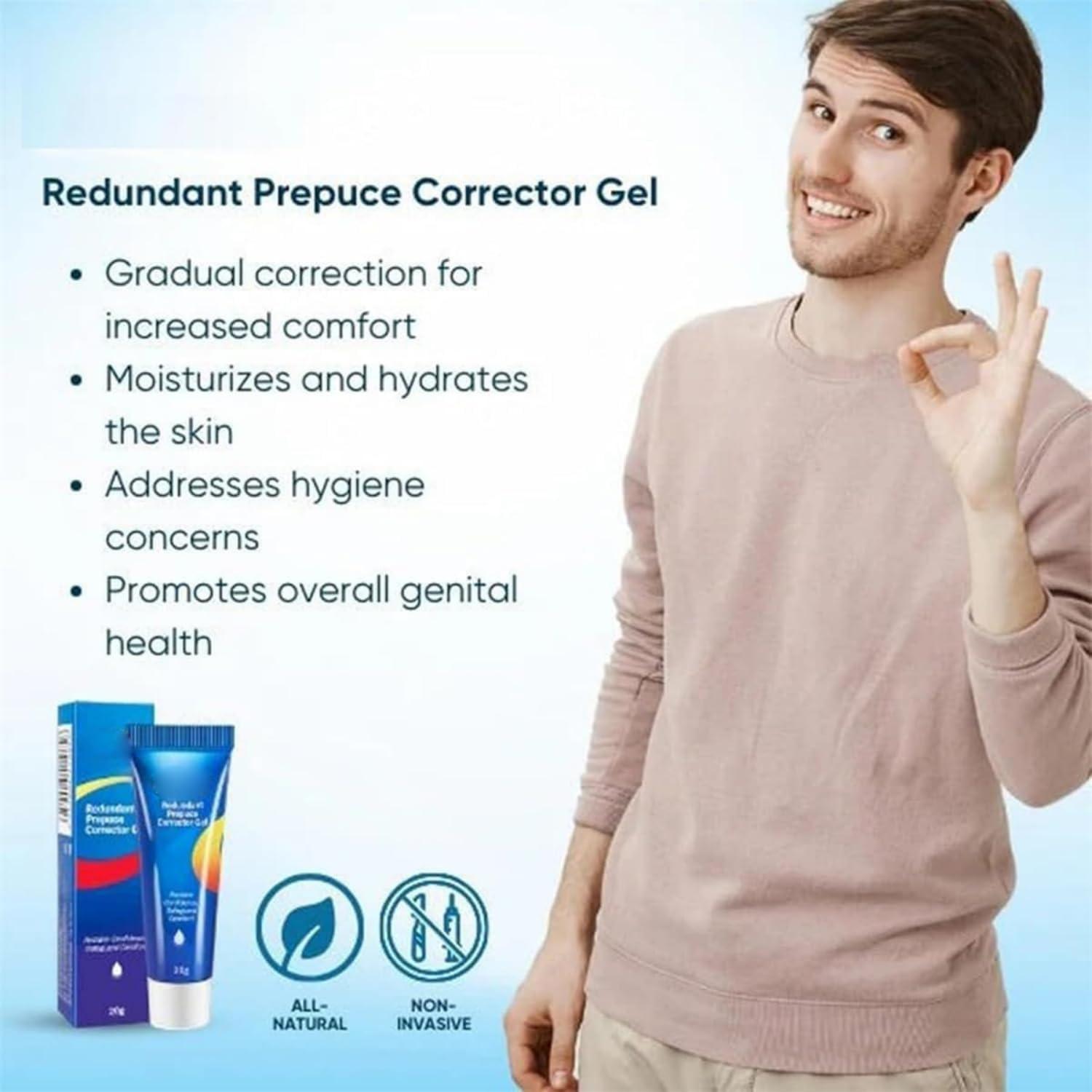 Endyniner BruteCo Redundant Prepuce Corrector Gel, Natural Ingredients Phimosis Foreskin Correction Gel, Correction Gel for Excessive Foreskin, Fast and Gentle Action, Effective Relief (1pcs)