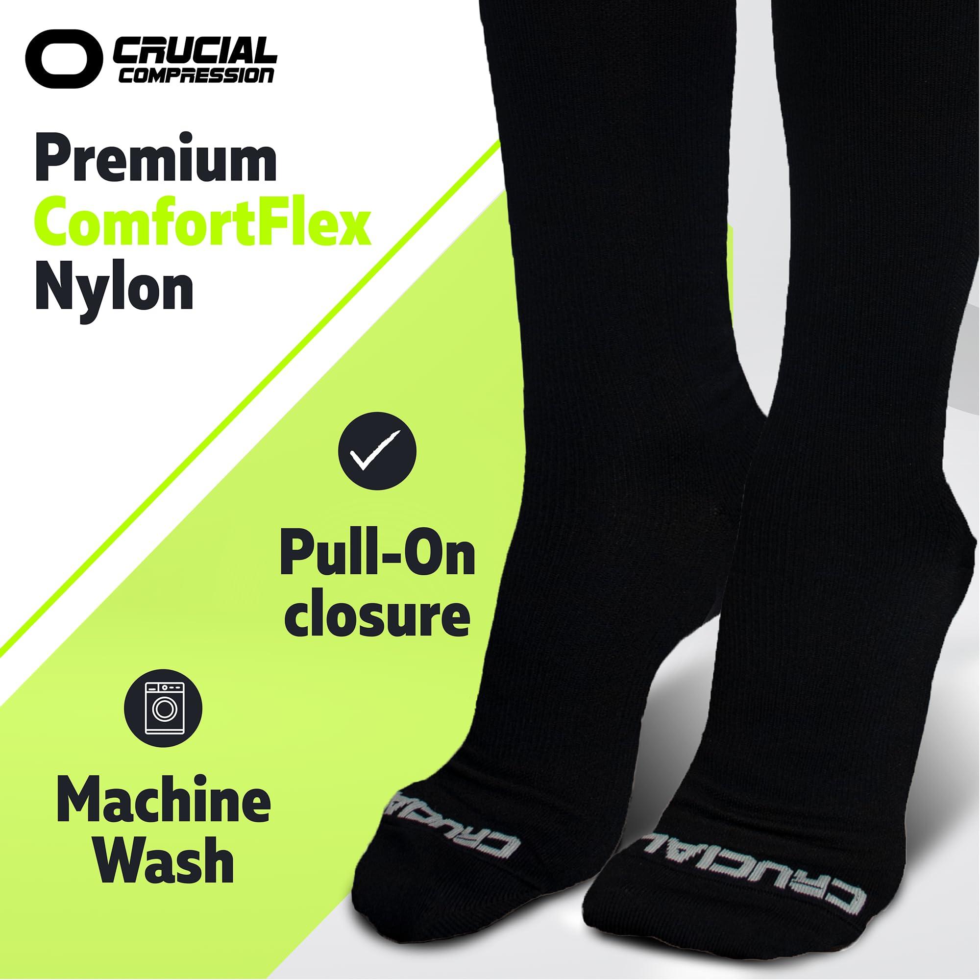 Crucial Compression Crucial Compression Socks for Men & Women (20-30mmHg) Running, Athletic, Travel