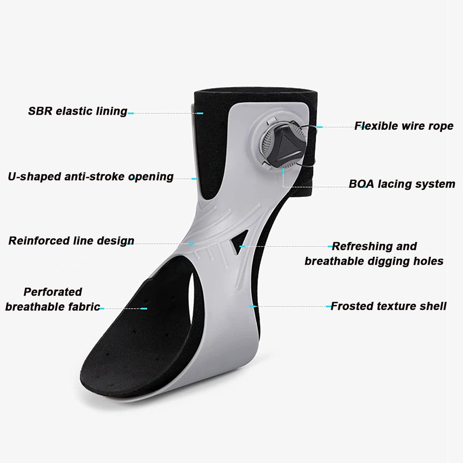 FreshCart Basics Foot Drop Brace,Foot Drop Orthosis, Adjustable AFO Ankle Orthosis Splint Support, Drop Foot Brace Orthosis, for Foot Drop Plantar Fasciitis Achilles Tendonitisi