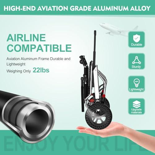 FreshCart Basics Lightweight Folding Wheelchairs for Adults, Portable Travel Chair with Handbrake Ideal for Seniors, Elderly, and Children