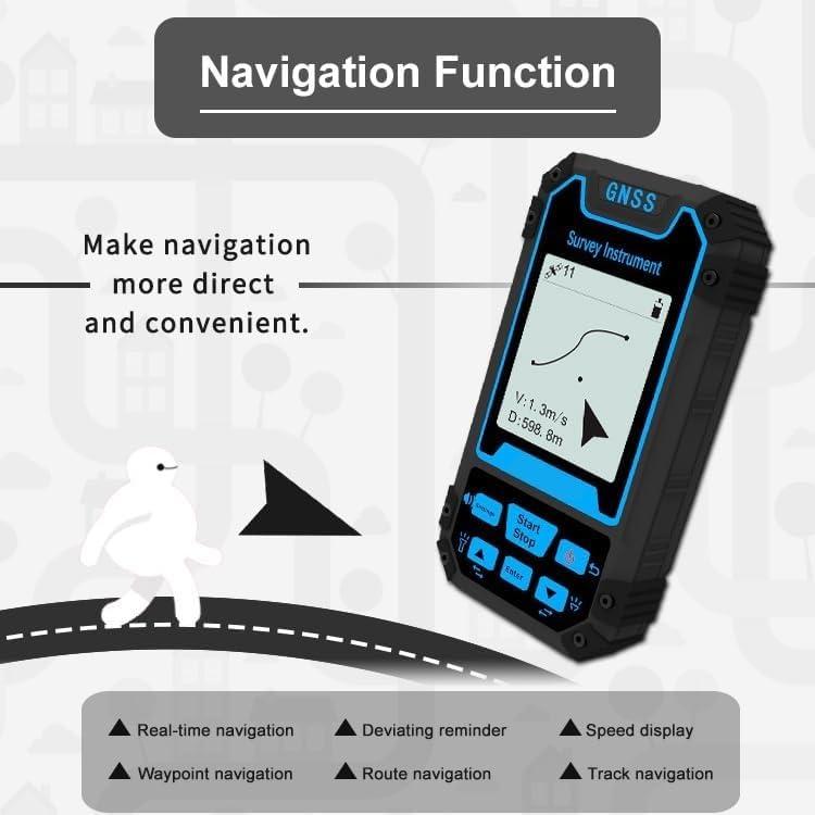 LYHJN LYHJN Handheld GPS Survey Equipment, GPS Land Measuring Instrument, Altitude Survey/Position Navigation/Travel Record/Project Lofting, for Land Survey, Outdoor Travel, Site Survey.