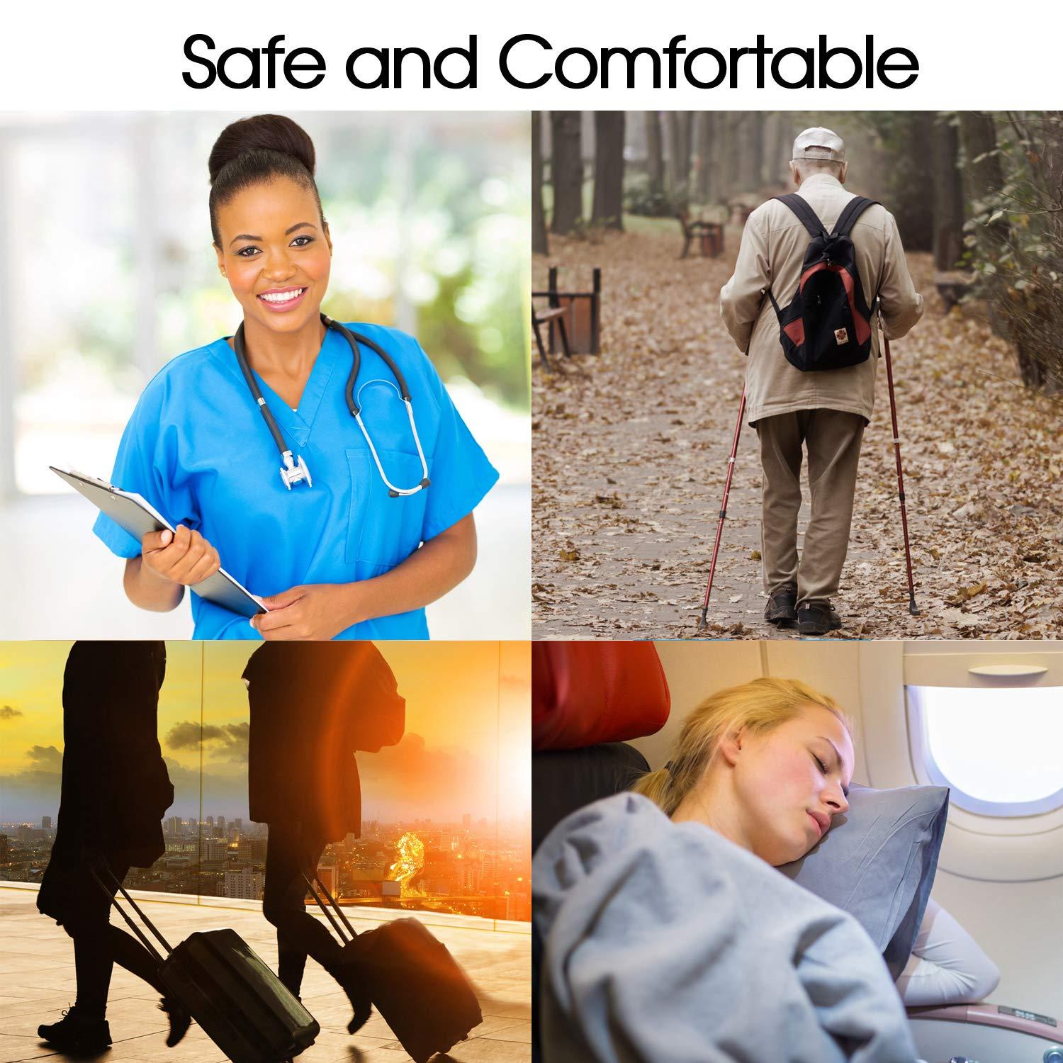 SocksLane SocksLane Cotton Compression Socks for Women & Men. 15-20 mmHg Support Knee-High (Solid White, Medium-Large)