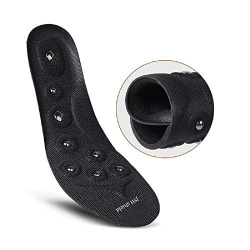 JSHshield Magnetic Insoles for Plantar Fasciitis Foot Pain Relief Acupuncture Points Massage Pads Breathable Cure Foot Odor Orthotic Shoe Inserts Shoe-pad Foot for Men Women Foot Care S