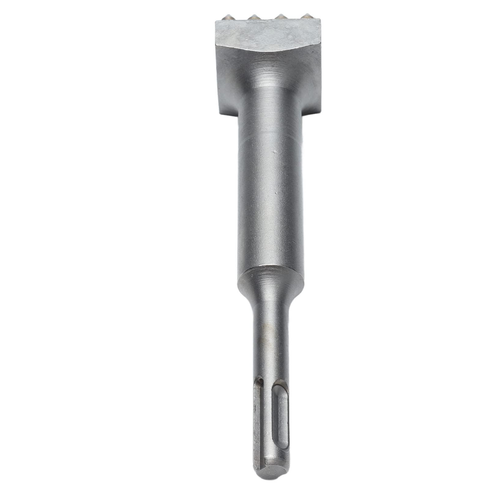 Kuuleyn Concrete Bushing Patch Repair Prepare Bush Hammer Bit, Coat Removing Stone Concrete Texturing Bushing Hammer Tool,Square Head Bushing Bit 40cr Steel Electric Flower Hammer Point Groove Chisel