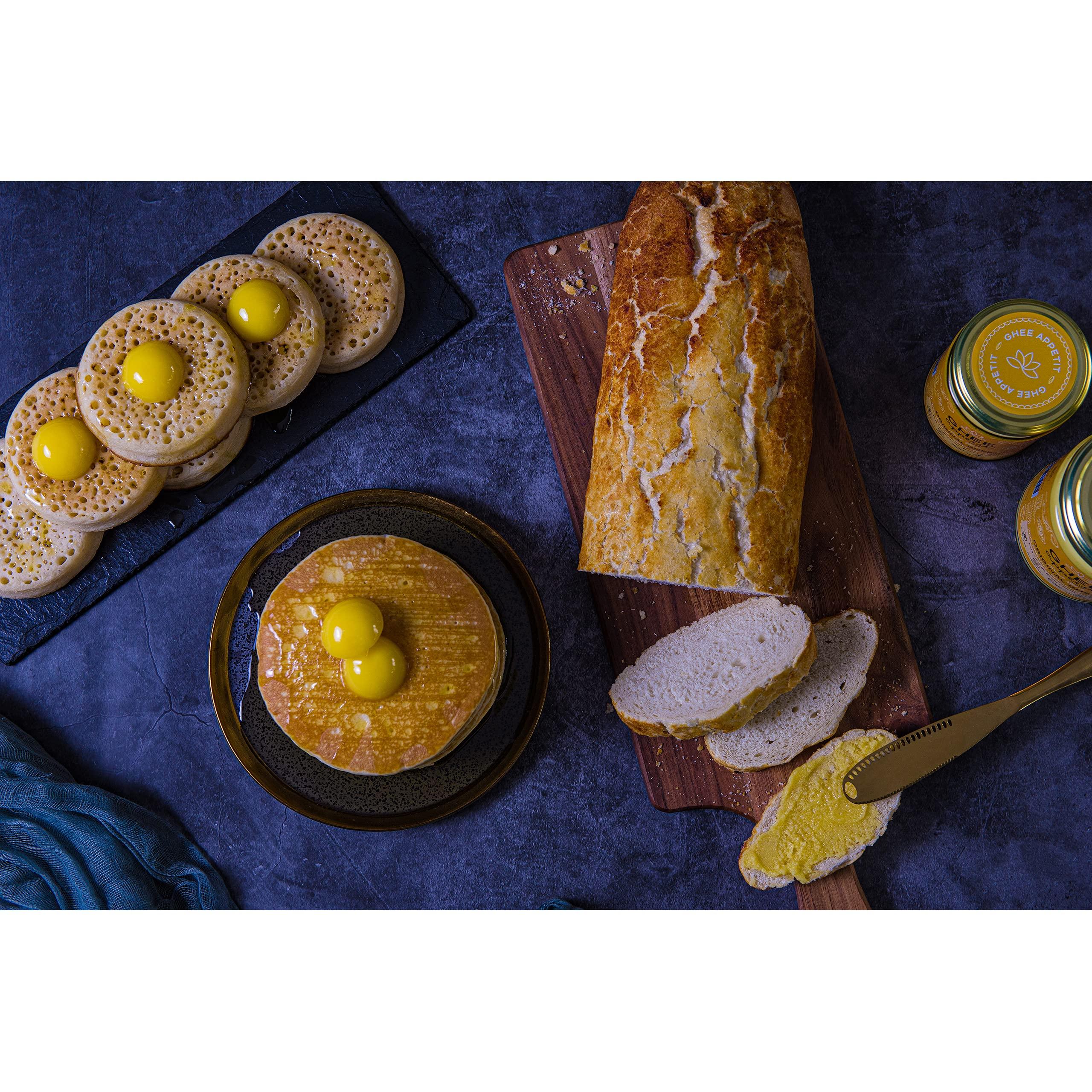 Ghee appetit Ghee Apptit Organic Ghee 300ml I Certified Organic I Free Range Grass Fed Ghee I Ghee Butter I Vegetarian I Ayurveda Ghee Recipe I Pure Clarified Butter I Artisan Ghee(Pack of 2)