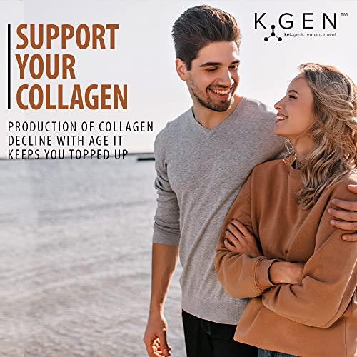 K GEN ketogenic enhancement K-GEN Keto Collagen Protein Powder Natural Multi Collagen Chocolate Blend, Coconut MCT Vitamin C+B6 | UK Made Advanced Ketosis for Keto & Paleo | Low Carb Free-from: Sugar, Whey & Gluten