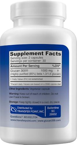 Transfer Point Transfer Point Beta 1, 3-D glucan 500mg 60 Capsules