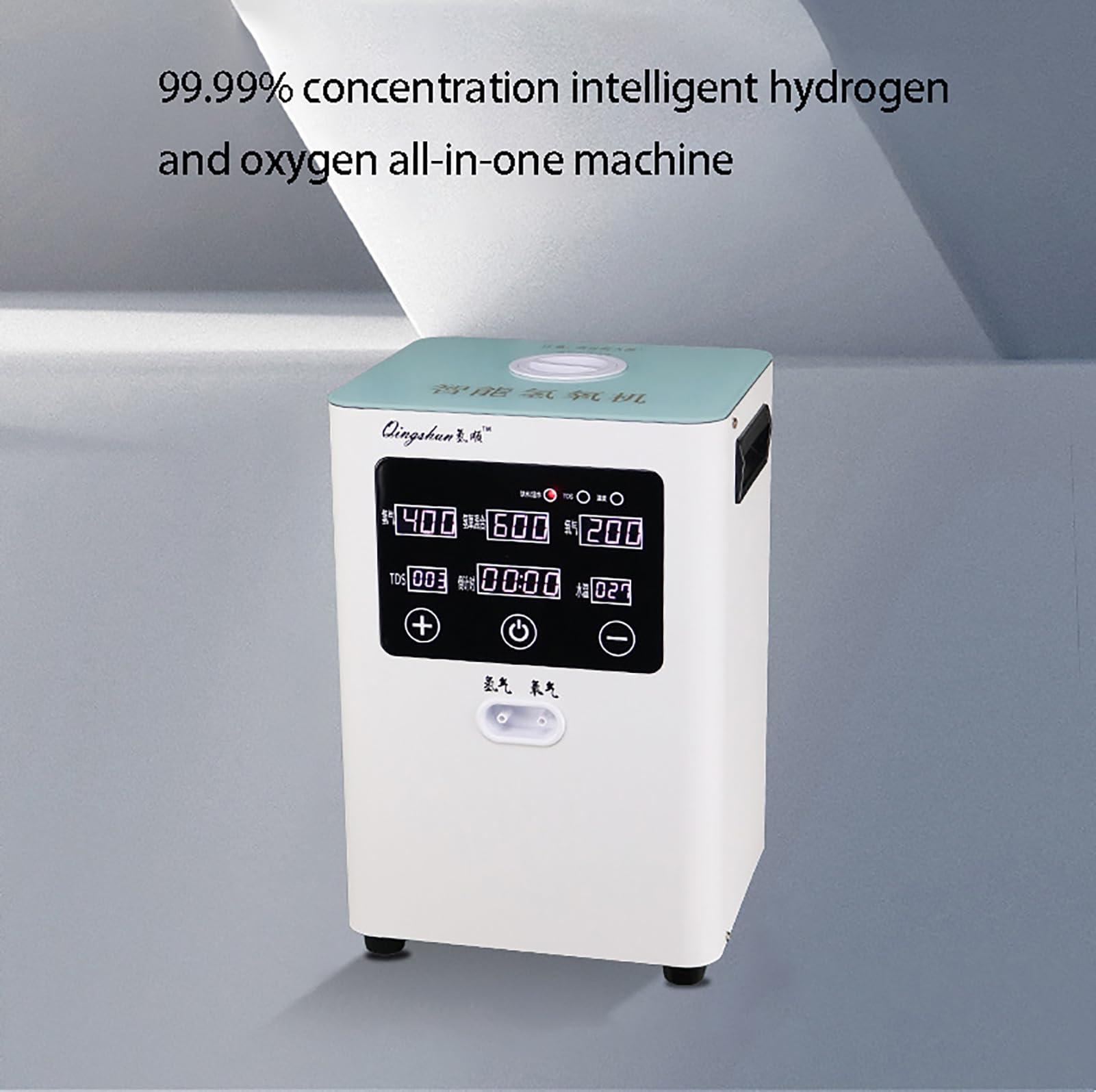GCZQYAM GCZQYAM Hydrogen Inhalation Machine, HO Separated 150/300/600ml/min two-Port Inhaler, Hydrogen Generator, for Inhalation Hydrogen and Hydrogen Water