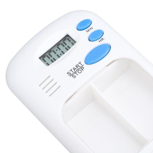 Fockety Automatic Pill Dispenser, Medication Dispenser with Alarm Sound Alerts, LCD Display Electronic Pill Dispenser, Portable Pill Reminder for Medicines, Supplements and Vitamins