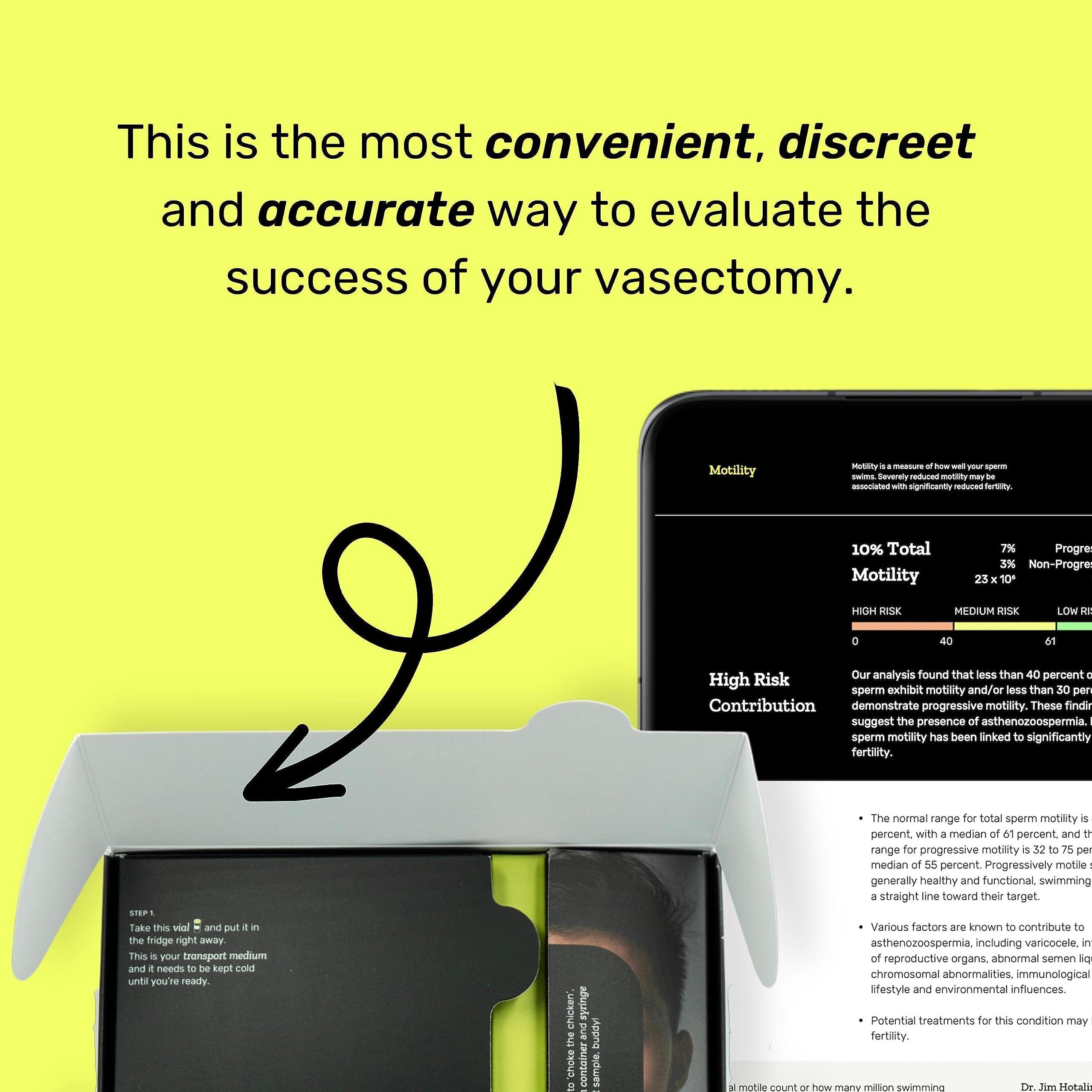 Generic Sapyen at-Home Male Vasectomy Test - Precise Evaluation of Vasectomy Success - Clinically Validated, Lab-Grade Results, Recommended by Urologists and Health Clinics Globally