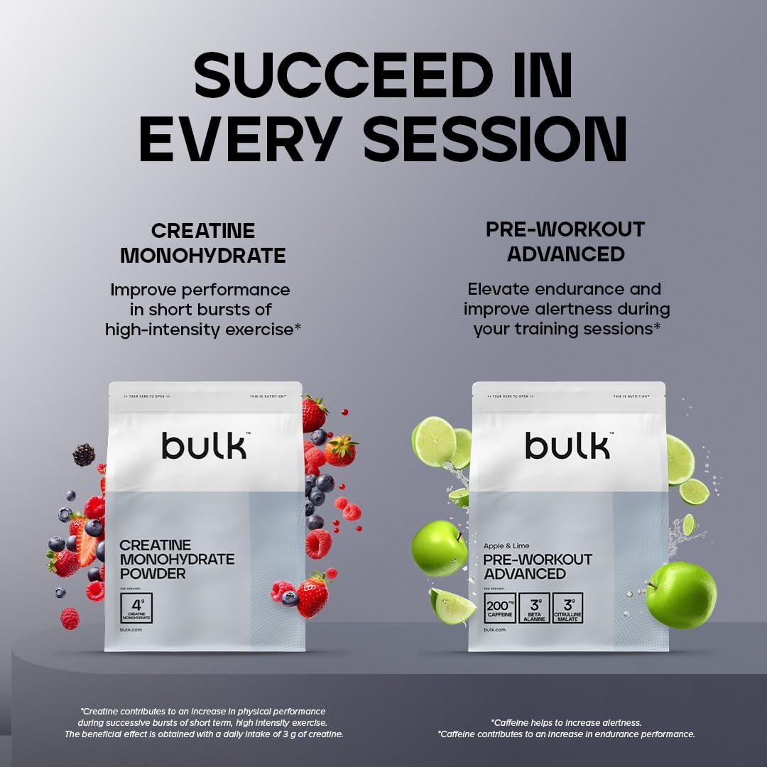 Bulk Bulk Pure Whey Protein Powder | Speculoos | 22g Protein and 5g BCAAs per Scoop | Whey Concentrate Shake | Low Sugar | Supports Muscle Growth and Repair | Smooth Mixing | Vegetarian | 1kg