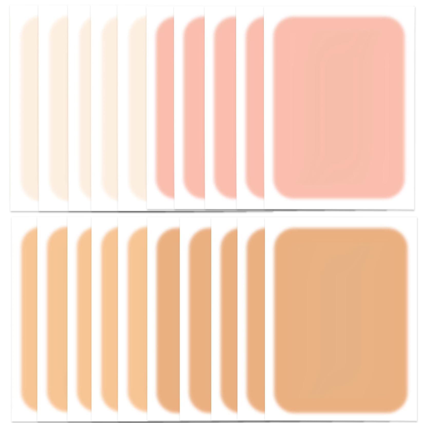 Weduspaty Tattoo Cover Up Patch 10Pcs Waterproof Tattoo Cover Up Tape 2 Colors Breathable Tattoo Concealer Sticker Ultra-Thin Skin Tattoo Cover Invisible for Tattoo ScarBirthmarks Style 1