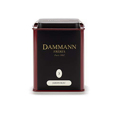 Pasticceria Passerini dal 1919 Pasticceria Passerini dal 1919 Jardin Bleu, Rhubarb and Strawberry-Flavoured Black Tea, 100g / 3.52oz Loose Leaf Tea in Tin, Dammann Frères