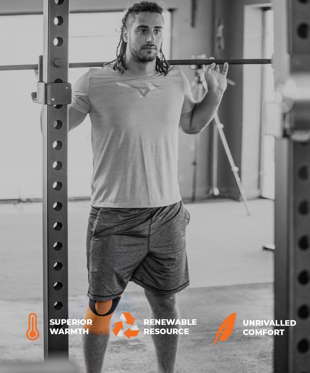 Bearhug Bearhug Bamboo Knee Support For Women and Men - Compression Sleeve Knee Brace for Running Walking Weight Lifting and Sports with Anti Slip Silicone - Aids Arthritis Pain Relief and Rehabilitation, XXL