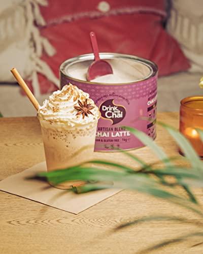 Drink Me Chai Drink me Chai Artisan Blend Chai Latte 1kg (Pack of 1), Just Add Milk, Vegan & Gluten Free Chai Latte Powder (50 Servings Total)