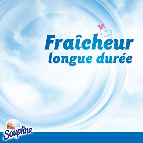 Soupline SOUPLINE - Concentrated Fabric Softener - Long Lasting Freshness - for Incredibly Soft Textiles - Easy Ironing - 1.3L = 52 Washes - Pack of 3