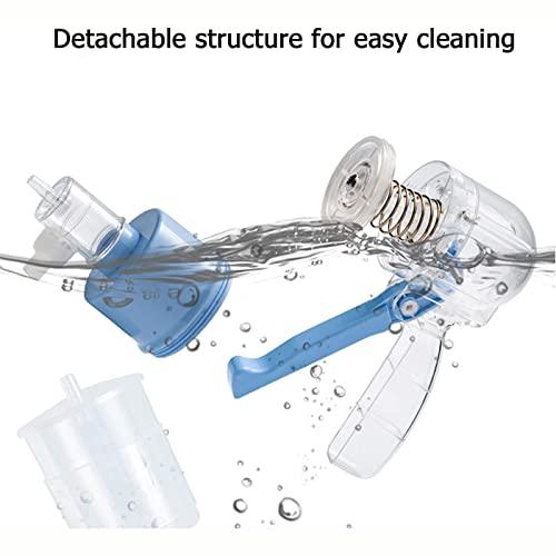 MJZYP Manual Suction Pump, Manual Sputum Suction Device with 2 Pumps, Hand Held Portable Help Mucus Pump, Obstructive Non-Sputum Oxygen Tube for Elderly