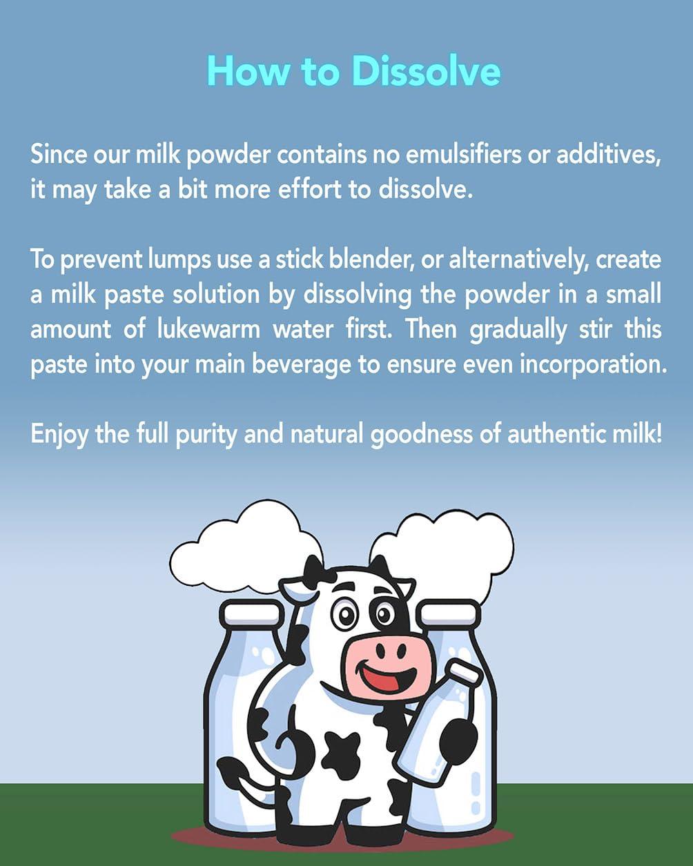 Ingredients Bar Whole Milk Powder 5kg | 100% Pure, No Additives or Emulsifiers | Full Cream Fat (26%) Powdered Dried Milk | UK Product