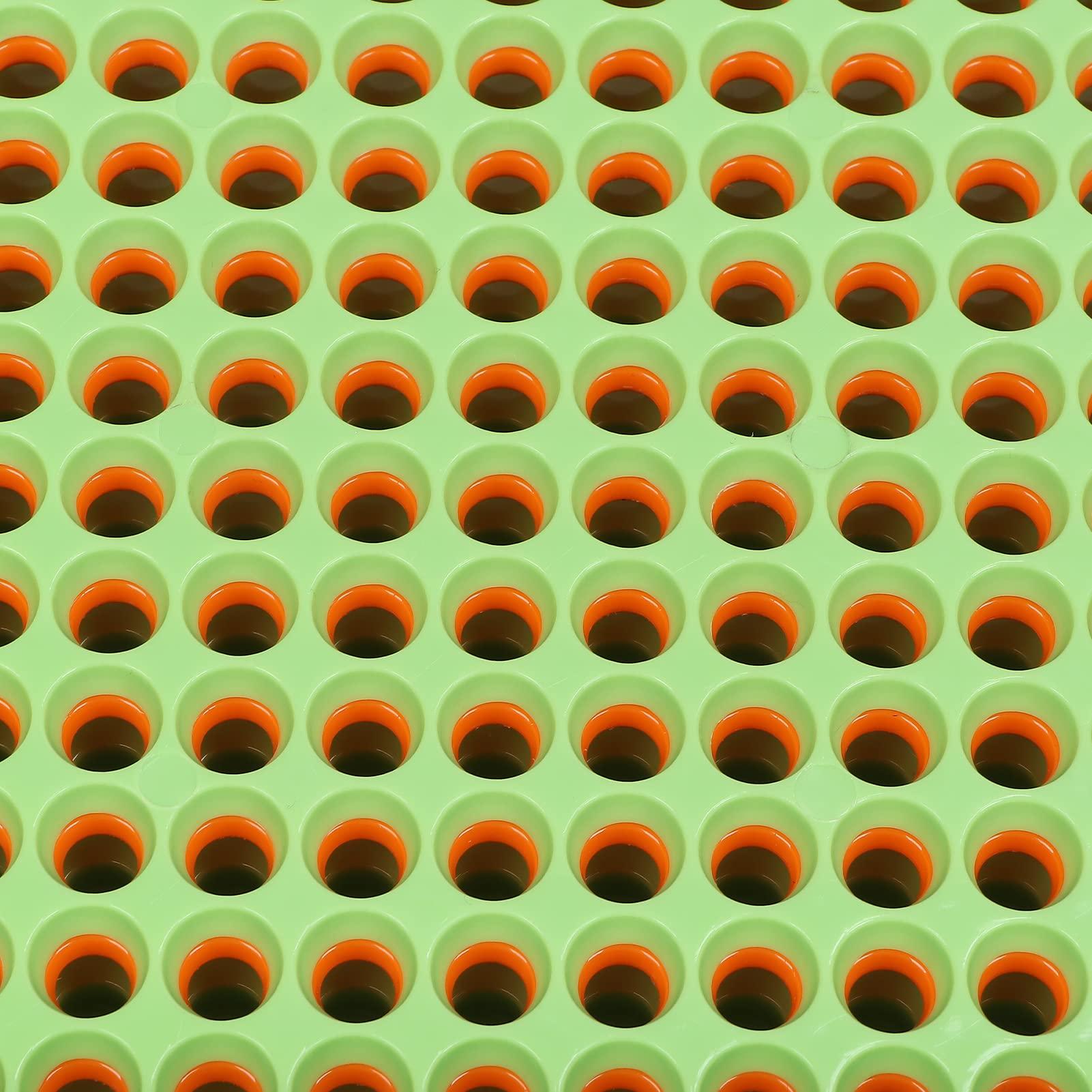 YUYTE 200 Holes #0 Capsule Filling Plate, Semi-Automatic Powder Filler ABS Version of Capsule Filling Machine Counter Organizer Stand