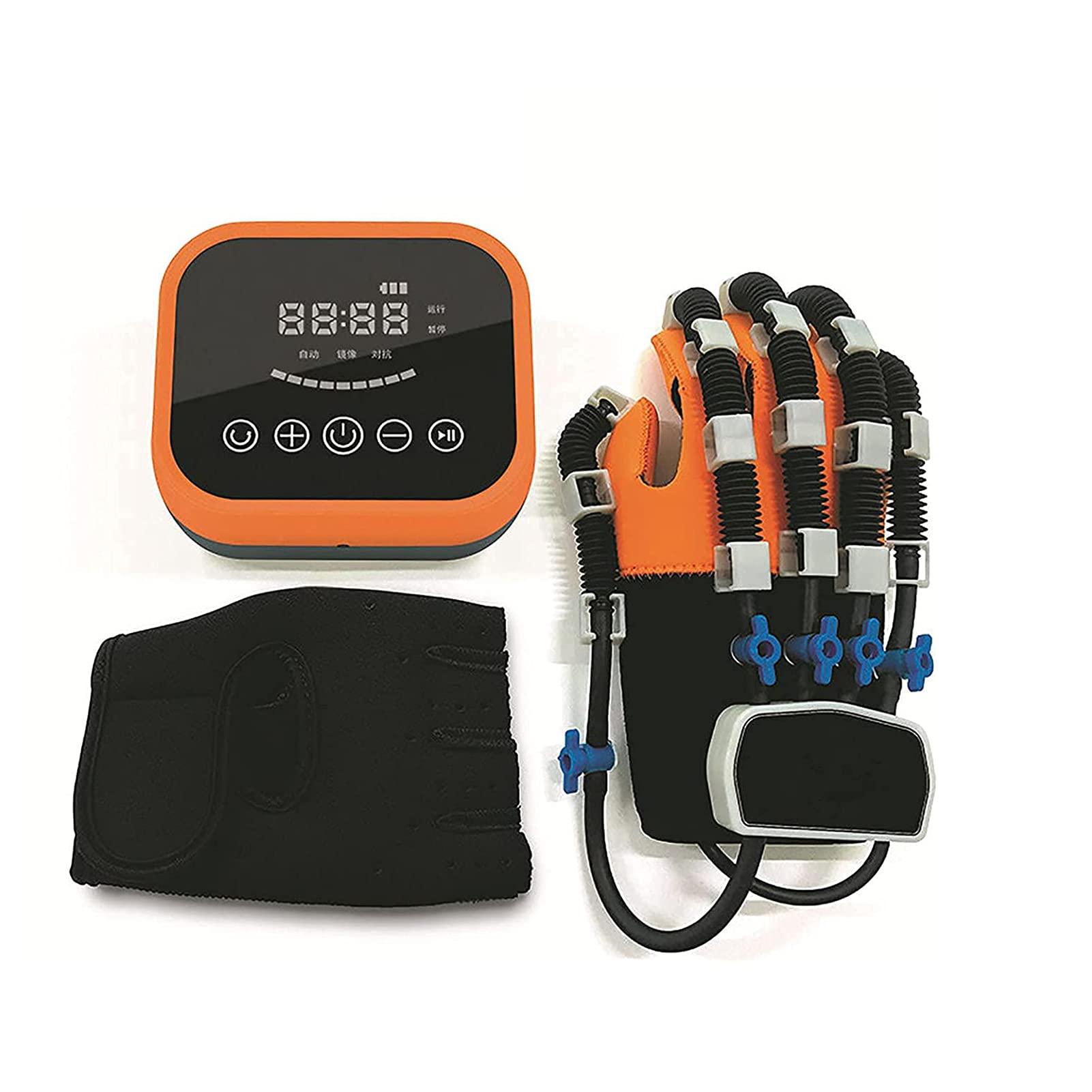 ZZBB ZZBB Rehabilitation Robot Gloves Electric Stroke Hemiplegia Finger Wrist Training Equipment Finger Straightening Brace Guard Protector for Patients with Hand Dysfunction,Left,M