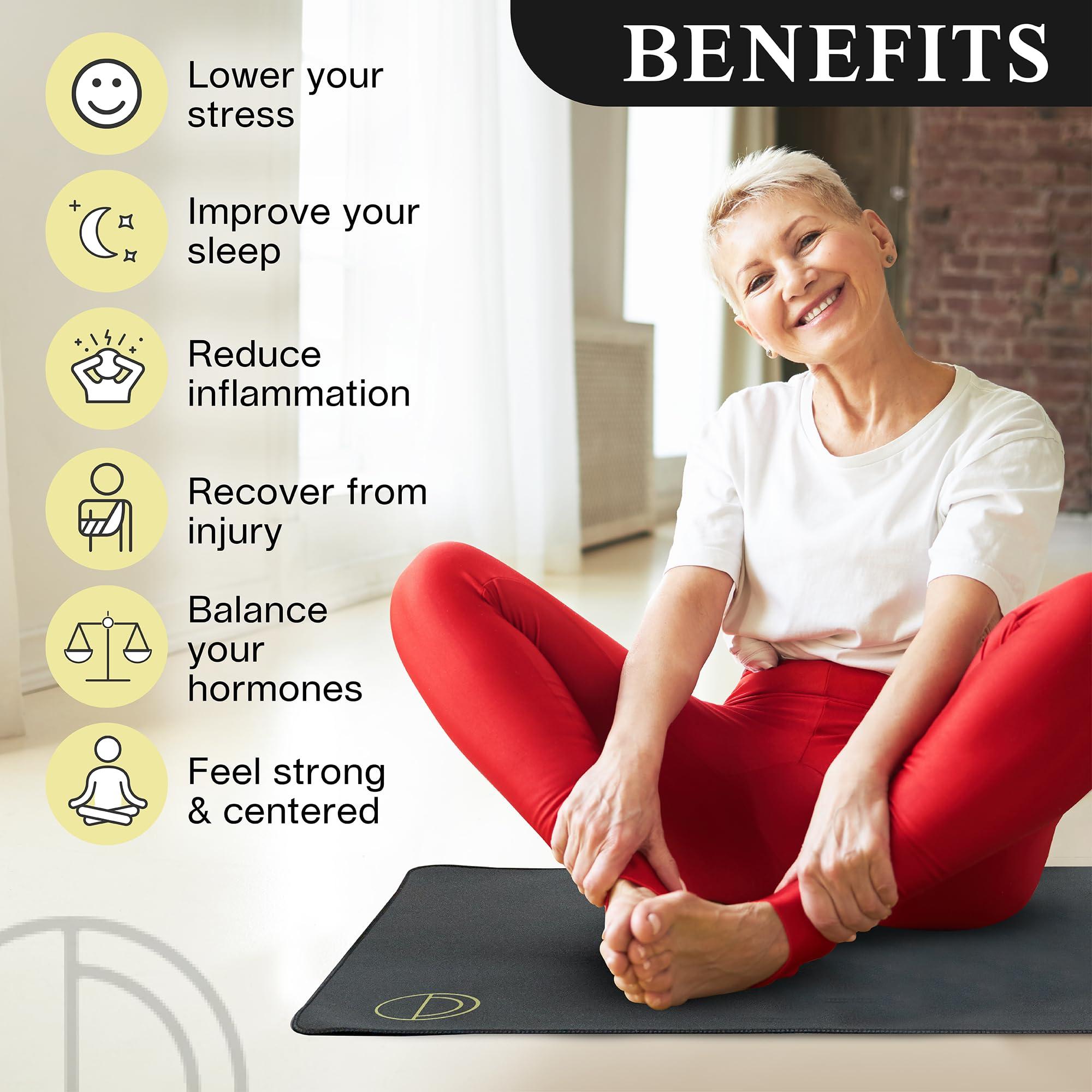 EARTH AND MOON Earth and Moon, Grounding Mat for Sleeping, Grounding Pad Universal Starter Kit, Grounding Mats for Overall Wellbeing, Get Grounded While You Sleep