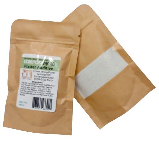 ComposiMold Plaster Powder Additive 3 oz. (Enough for 5 pounds of Plaster of Paris) for Strong Plaster Castings in ComposiMold