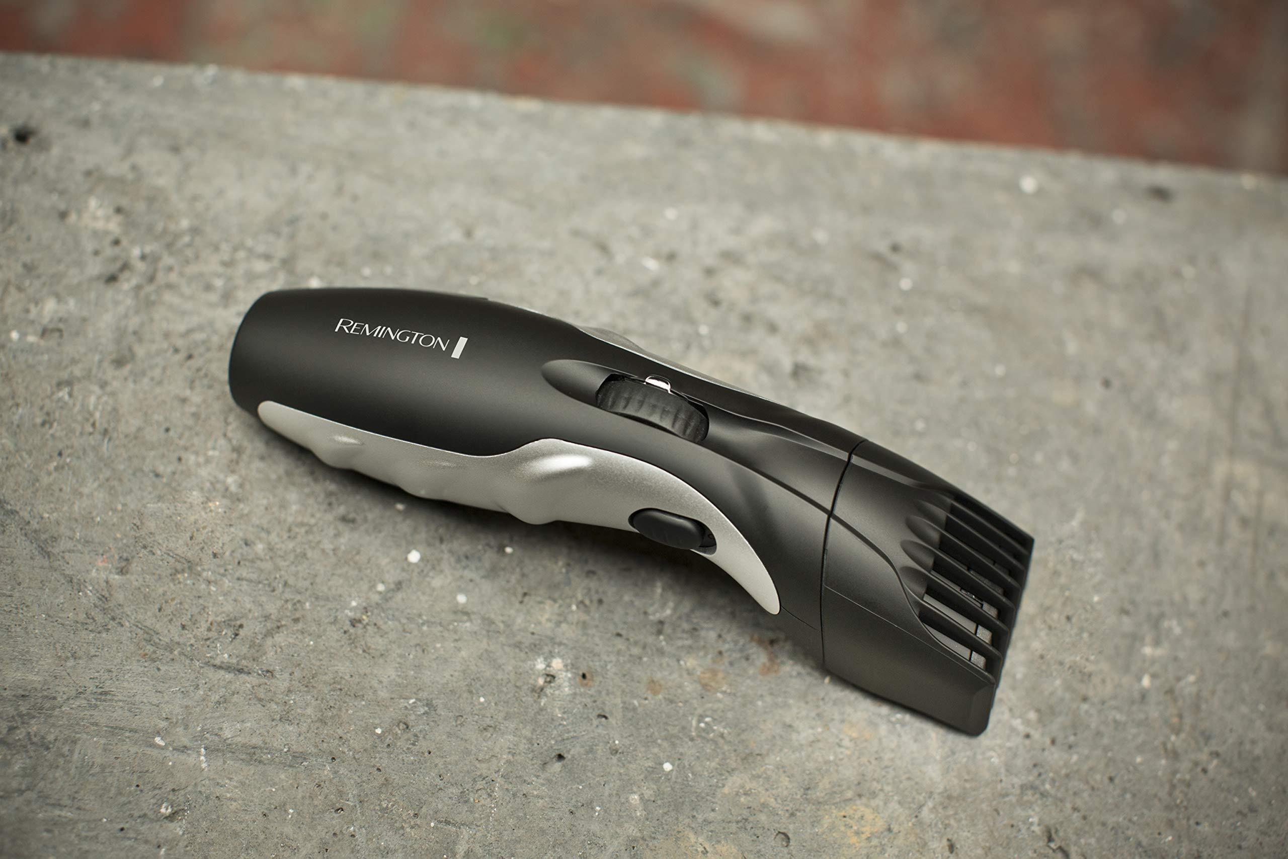 Remington Remington Barba Beard Trimmer (Advanced Ceramic Blades, Pop-up Detail Trimmer, Adjustable Zoom Wheel, 9 Length Settings, Comb Attachment, Cord or Cordless, 40-Minute Runtime) MB320C