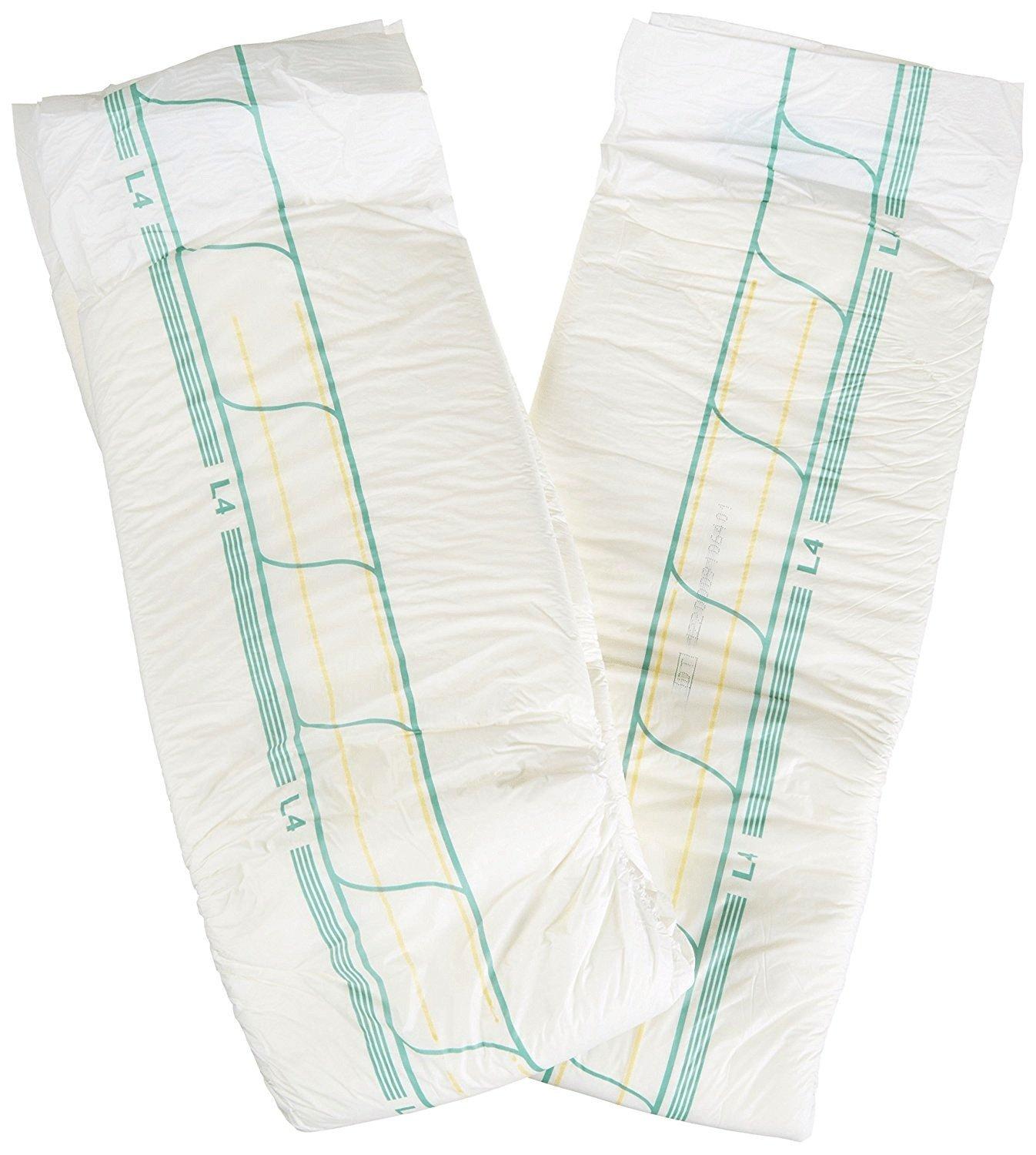 ABENA Abena Abri-Form Comfort Plastic-Backed Briefs, Level 4, (Medium to Large Sizes) Large, 36 Count