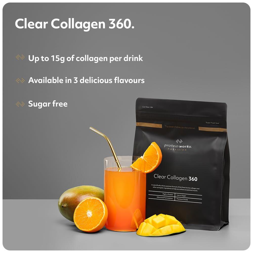 THE PROTEIN WORKS Protein Works - Collagen 360, Powder Supplement, Type I & III, High Protein, Unflavoured & Natural, 960g, 64 Servings