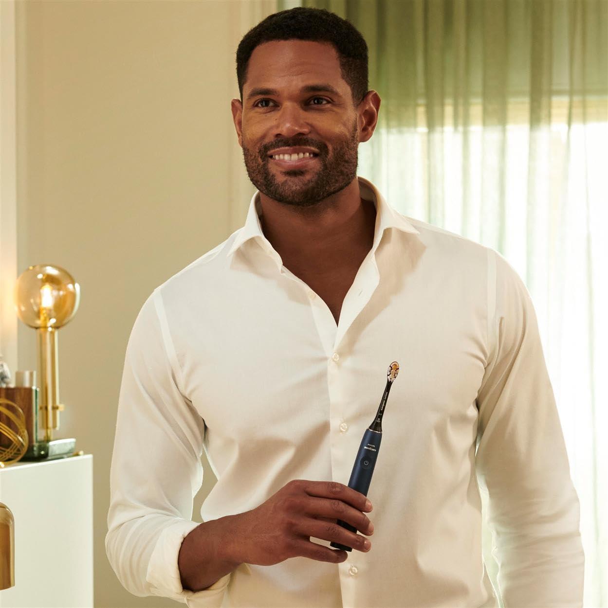 PHILIPS Philips Sonicare Genuine A3 Premium All-in-One Replacement Electric Toothbrush Head Pack of 4 Philips Sonicare Replacement Brush Heads in Black (Model HX9094/11)