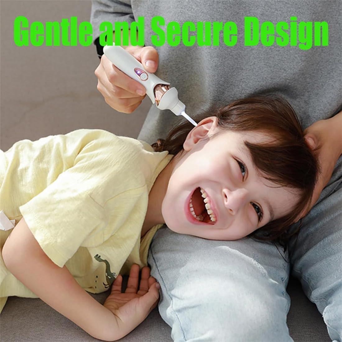 Godemmio Tweddy Smart Ear Wax Remover, 2024 Best Tweddy Smart Ear Wax Vacuum, Tweddy Ear Wax Vacuum with 5 Pcs Ear Scoop for Daily Ear Pick, Ear Vacuum Wax Remover for Children Adult (Mix 2PC)