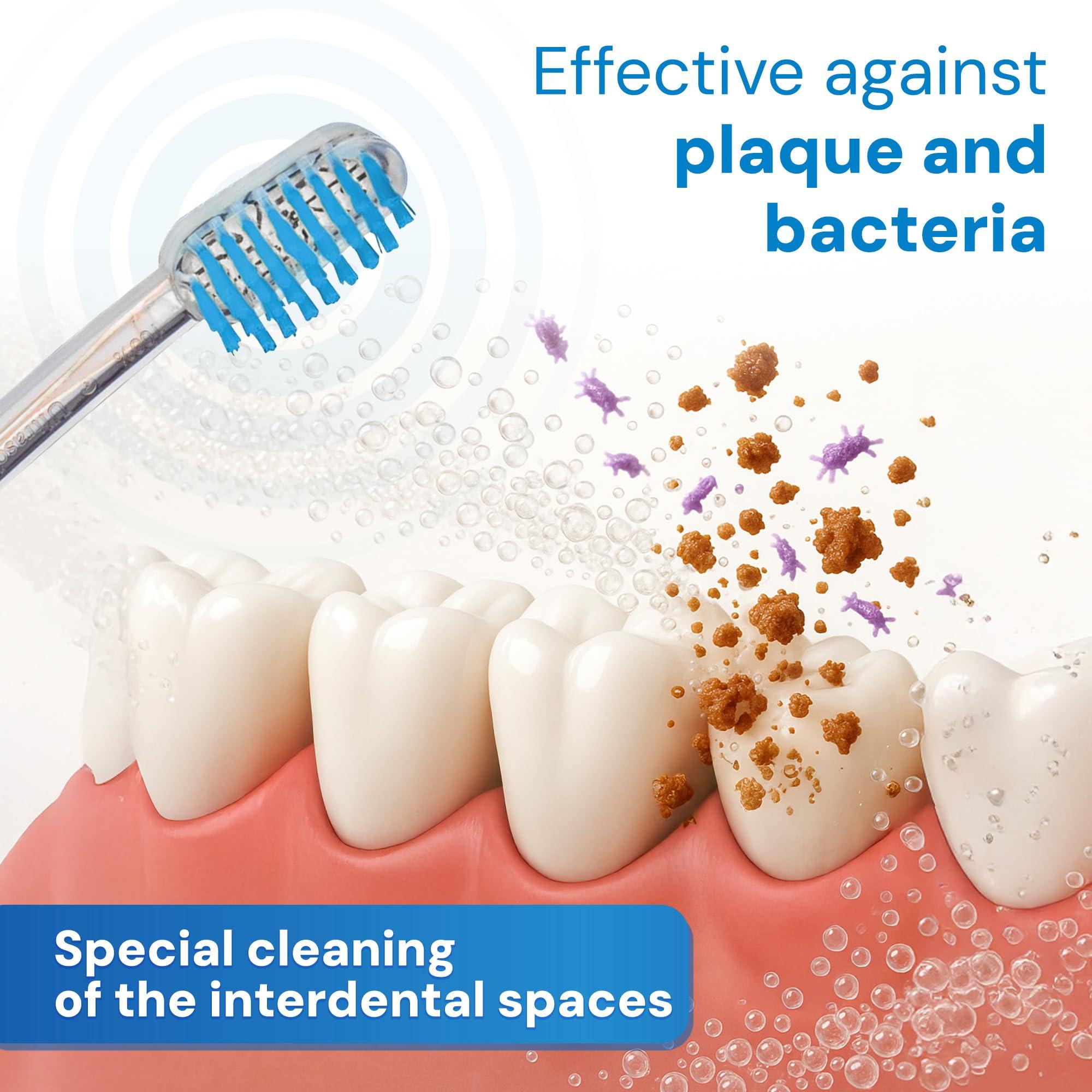 Emmi-dent emmi-dent Platinum Electric Ultrasonic Toothbrush | Gentle & Effective Cleaning | Ideal for Sensitive Teeth & Gums | Rechargeable Smart Care Toothbrush | No Scrubbing | Up to 15 Days Battery Life