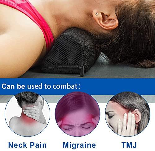 StrongTek StrongTek Cervical Orthotic Neck Stretcher for Head, Shoulder, and Spine Alignment, Cervical Traction Block for Physical Therapy and TMJ Pain Relief, Neck and Shoulder Relaxer