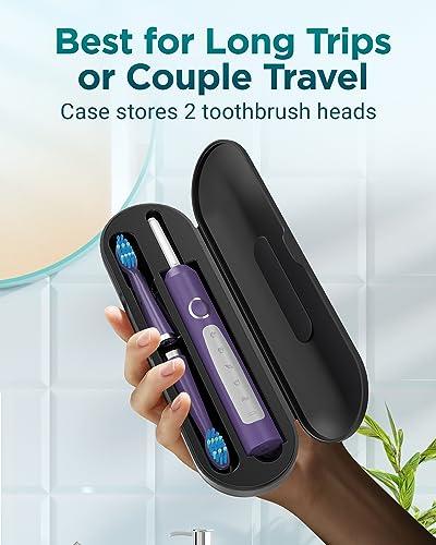 COULAX Sonic Electric Toothbrush for Adults and Kids - Sonic Toothbrushes with 8 Tooth Brush Replacement Head and 5 Brushing Modes, 120 Days of Use with 3-Hour Fast Charge, 2 Minute Smart Timer