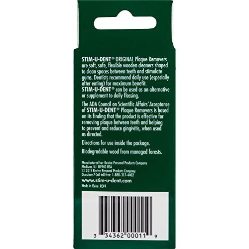 Natural Dentist Stim-U-Dent Plaque Removers 24 Packs of 25 Picks/Pack (600 Picks) - Mint Flavor