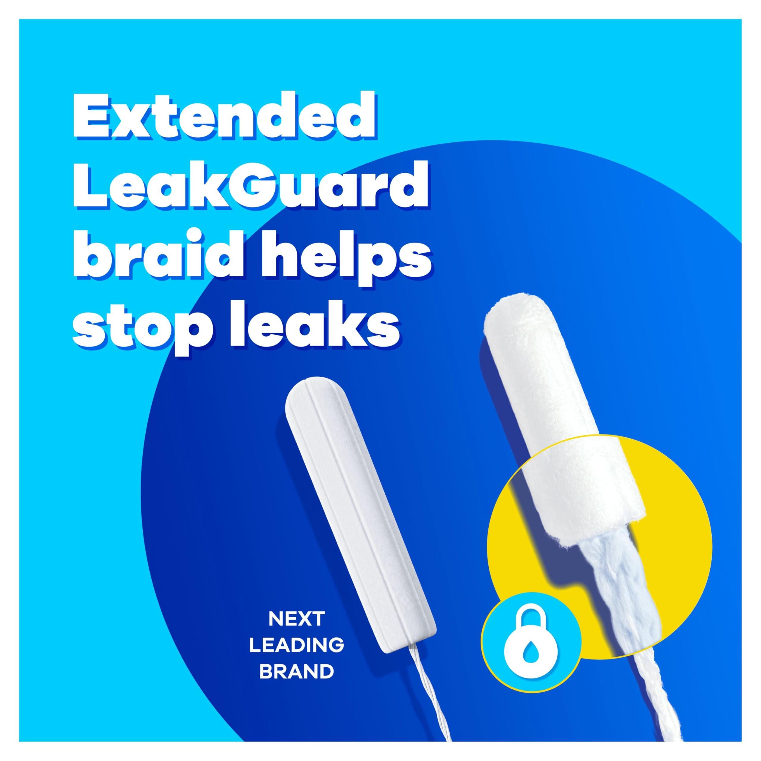 Tampax Tampax Compak Pearl Tampons, Super With Applicator, 64 Tampons (16 x 4 Packs), Leak Protection And Discretion