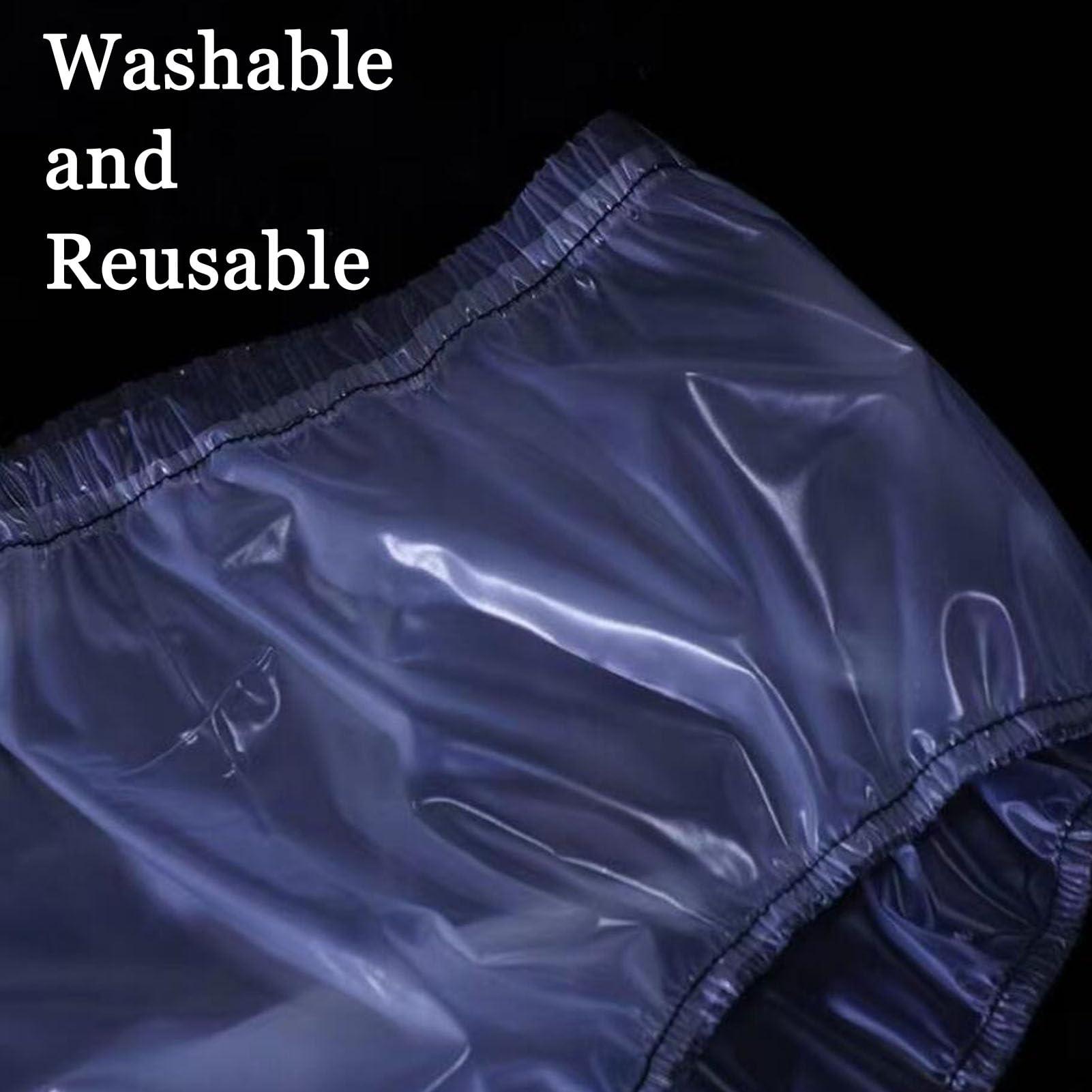 CSGTUO Incontinence Plastic Pants for Adult Diapers with Odor Control,Soft Waterproof Unisex Incontinence Pants for Men and Women,Protective Leak-Proof Period Panties,XL,Woman