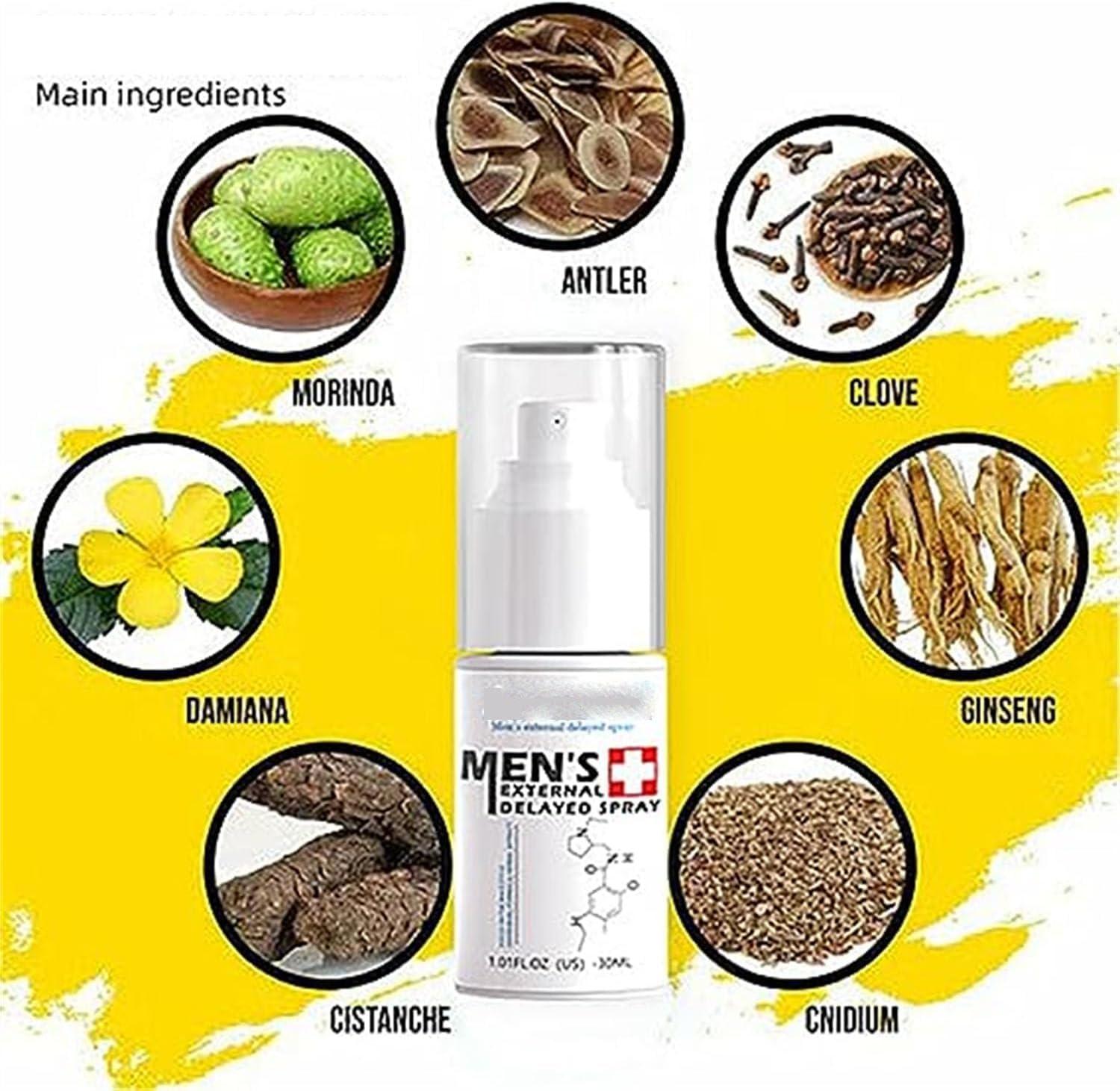 Eunmsi JJLBRO Men's Long Lasting Delay Stronger Spray,JJLBRO Men's Spray Long Lasting Delay,JJLBRO Men's Energy Strength Spray, Delay Spray for Men, All Night Enhancer Spray (1pcs)