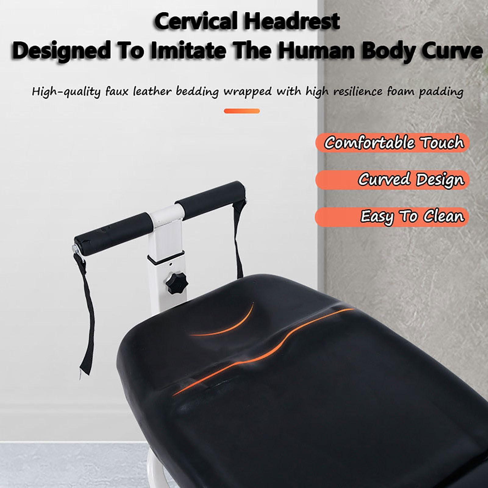 RVUEM RVUEM Massage Traction Bed, Body Stretching Table, Cervical Spine Stretching Device, Massage Bed Device, Massage Bed Table, Cervical Spine Lumbar Traction,Bed W:38cm,003