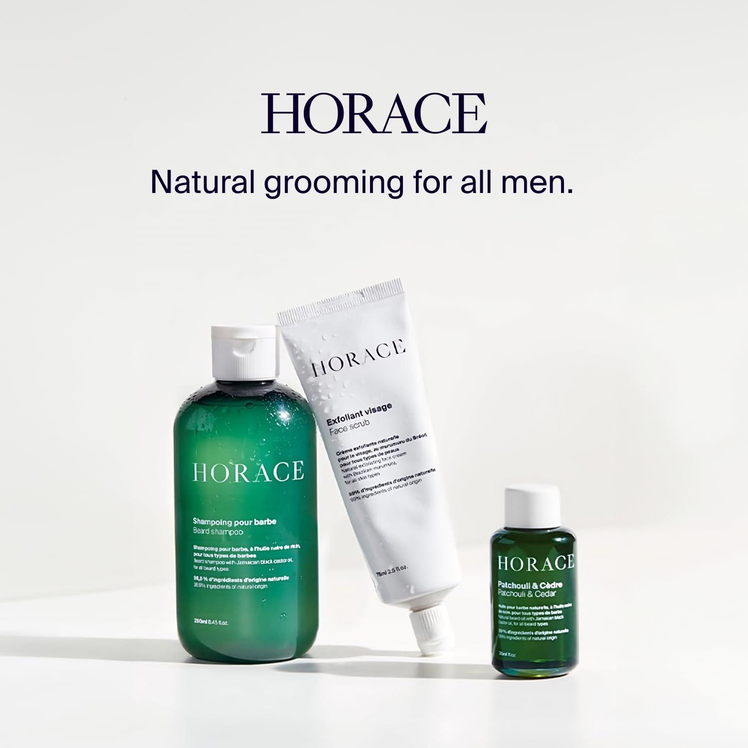 Horace HORACE Lemon & Mint Beard Oil for Men - Conditioner with Argan Oil - Gentle Beard Care for All Skin Types - Citrus, Aromatic Scent, 30 ml