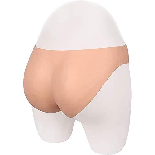 XSWL XSWL Silicone Crossdresser Panties Lifelike Men Hidding Gaff Panty for Crossdressing Cosplay Transgender Costume,White,B