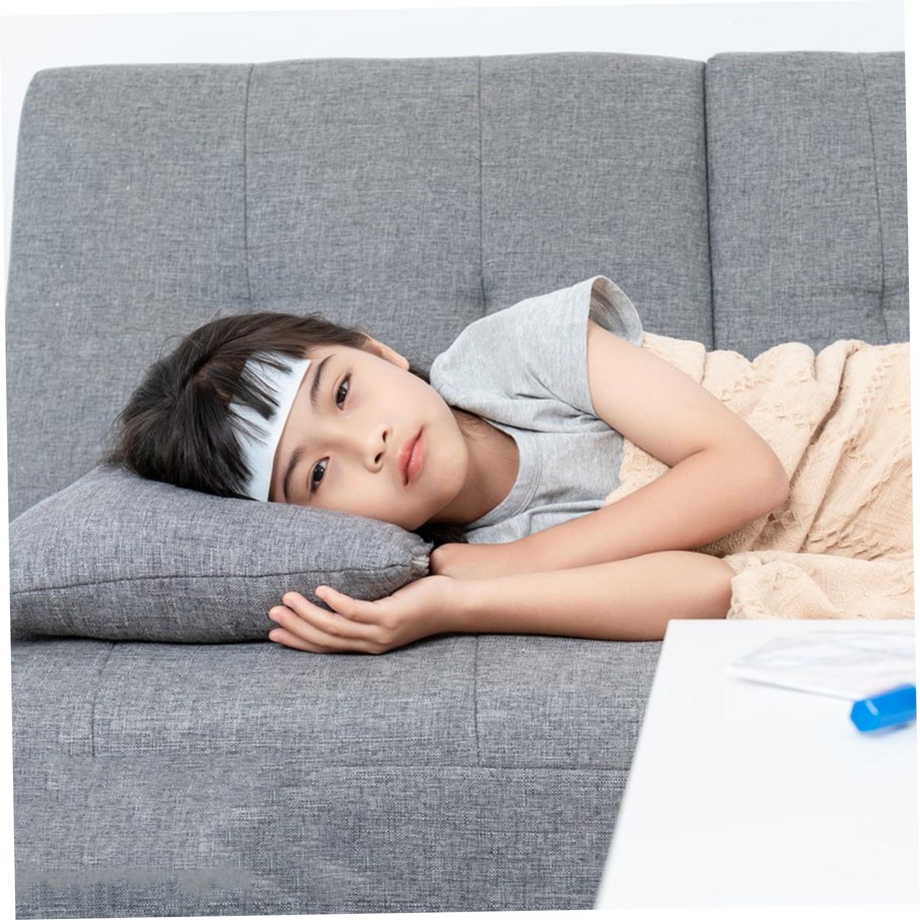 NIDONE 20 Pack Cooling Patches for Fever Summer Cooling Relief for Kids Adult Sports Cooling Patch Portable Headache Relief Prevention Instant Cooling Patches,Fever Cooling Gel Patch,