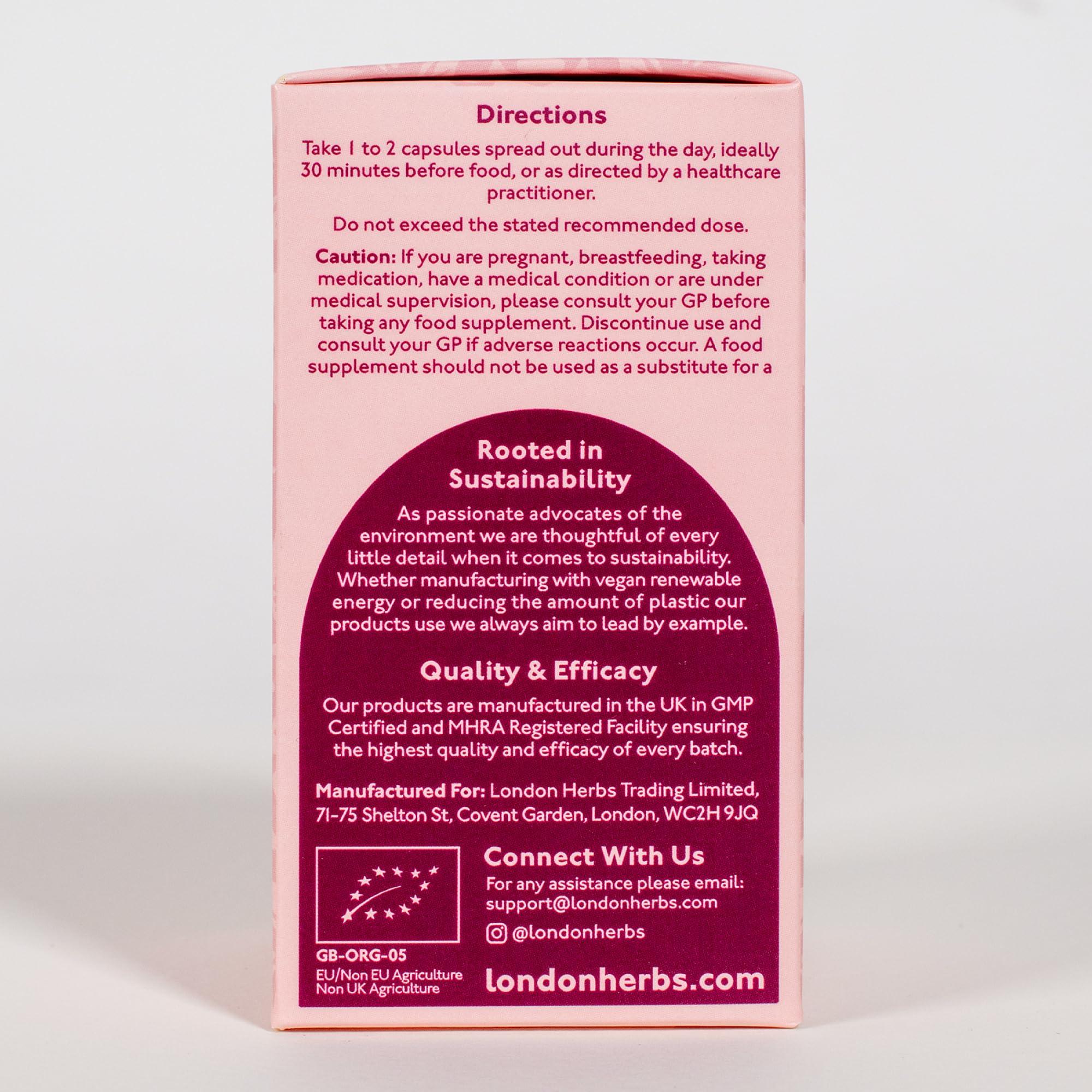 London Herbs 8 Mushroom Complex Organic Extracts 60ct